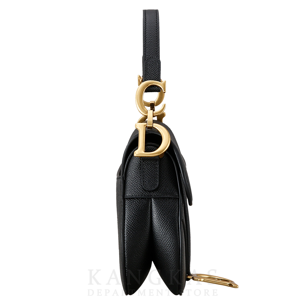 CHRISTIAN DIOR(USED)크리스찬디올 블랙 레더 새들백 미니